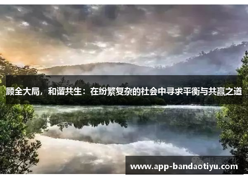顾全大局，和谐共生：在纷繁复杂的社会中寻求平衡与共赢之道